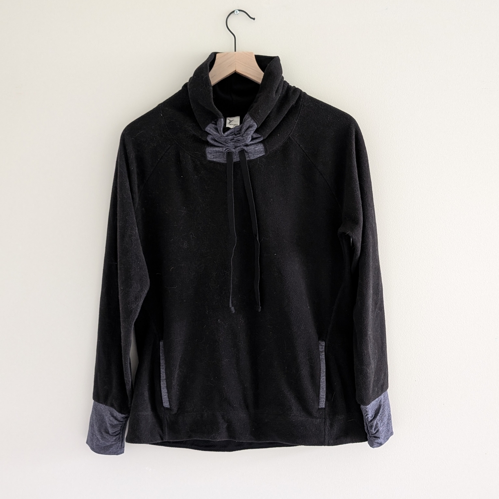 Old Navy Active Black and Gray Hoodie Medium